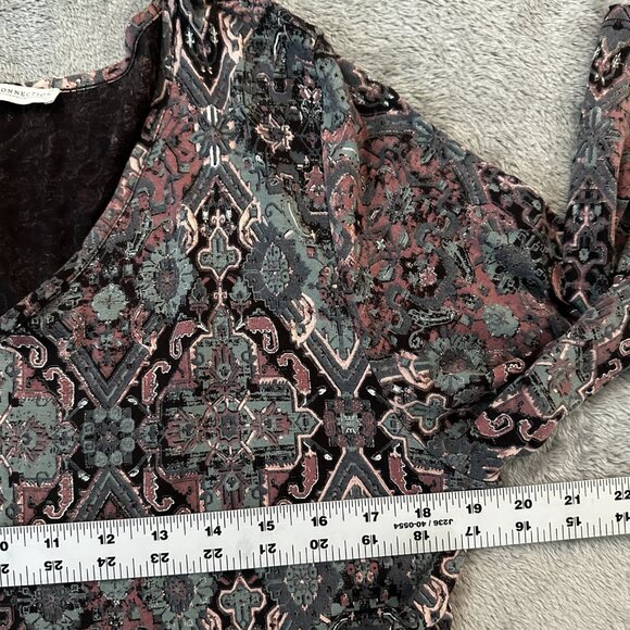 Peruvian Connection Printed Fit and Flare Cotton Modal Dress Extra Large XL - Picture 5 of 7